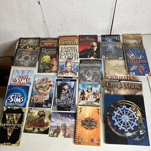 Lot of PC Game Manuals, Games Untested/As Is, Sid Meier, Sims, King’s Quest - Picture 1 of 5