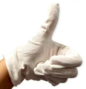 100% Cotton Women Moisturizing Gloves Eczema SPA Dry Hands Sensitive 10 Pair - Picture 1 of 5