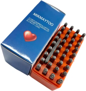 37-Piece Metal Stamps with Love Stamp Stamping Kit Leather Tools Letter and Numb - Picture 1 of 12