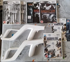 Nintendo Wii 2x Zapper Gun - Resident Evil Trilogy Darkside Chronicles Umbrella - Picture 1 of 2