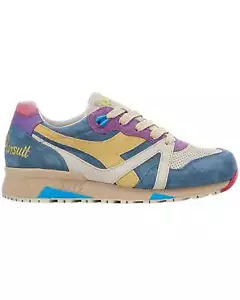 Scarpe Sneakers Diadora Hasbro N9000 Trivial Pursuit 178727 Uomo Pelle Blu - Foto 1 di 7