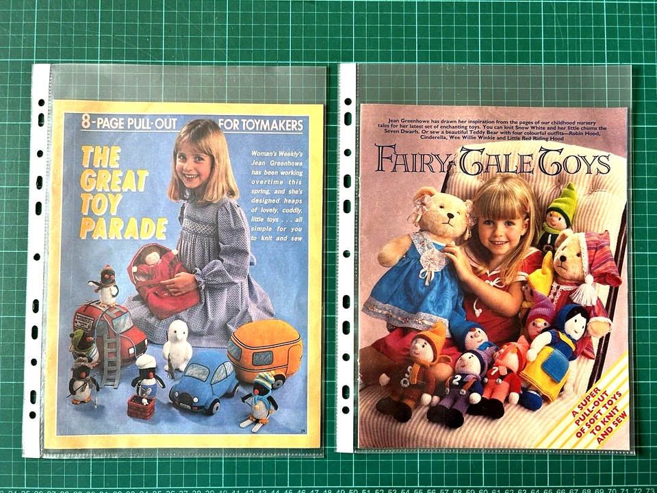 2 x Jean Greenhowe's Soft Toy Knitting & Sewing Patterns - Magazine Pullouts - Image 1 of 1