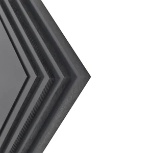 BuyPlastic Dark Gray PVC Chemical Resistant Plastic Sheet 1/2" x 12" x 24" - Picture 1 of 4