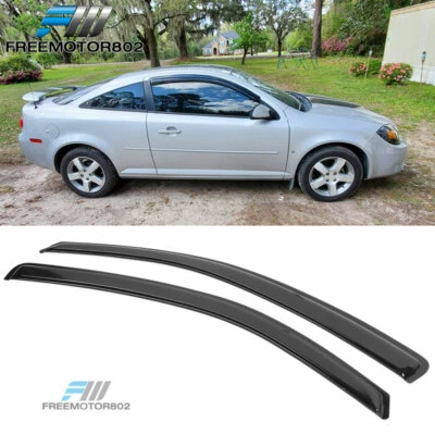 Ajuste 05-10 Chevy Cobalt Pontiac G5 Cupé Viseras Ventana Lluvia Protector Solar Deflector Foto 1 de 4