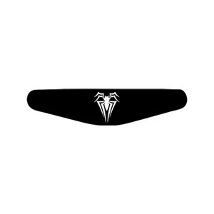 Spiderman - Play Station PS4 Lightbar Sticker Aufkleber weiss - Picture 1 of 3