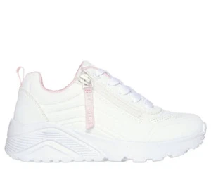 Skechers Zapatos Niña Uno Lite-Easy Zip, Línea Street Los Angeles Wht ( Bia - Imagen 1 de 5