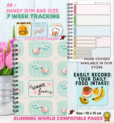 SLIMMING WORLD A5 Diet Diary Slimming Weight Loss Tracker Planner Food Journal Dieting SUMMER☀️
