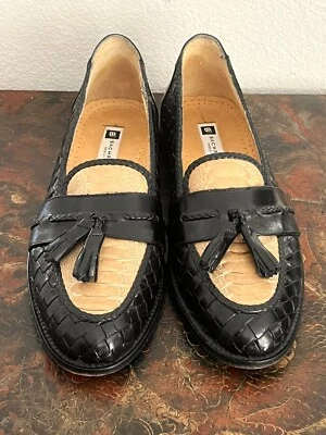 Bachrach Men's Exotic Genuine Ostrich Dress Shoes. Size 9  1/2 M Made In Italy. - Image 1 of 4