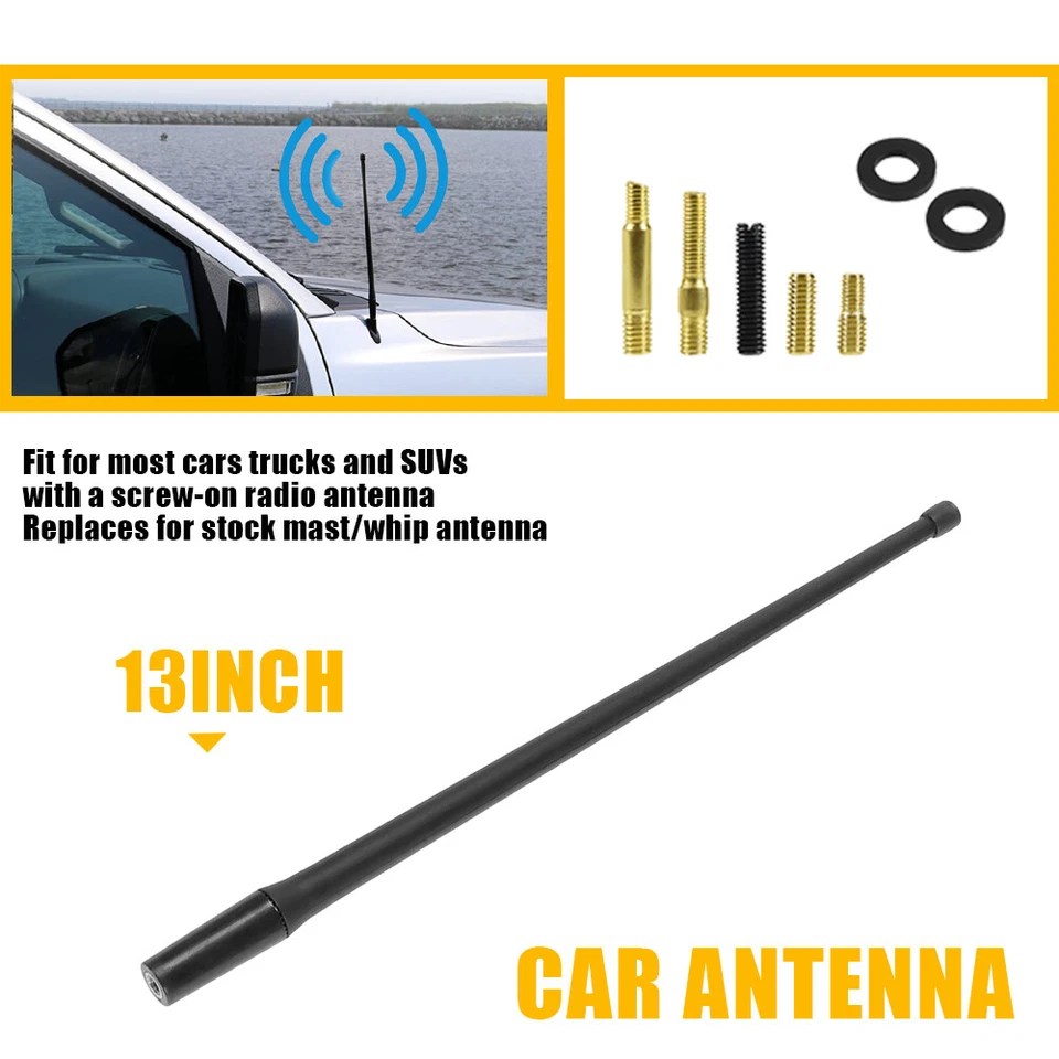 13" Car Antenna w/ Screw Universal For Most Vehicles Exterior Car Accessories T - Image 1 of 4