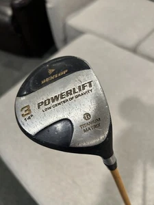 Dunlop Powerlift 3-Wood Titanium Matrix, Proforce Gold Fairway Wood R-Flex - Picture 1 of 7