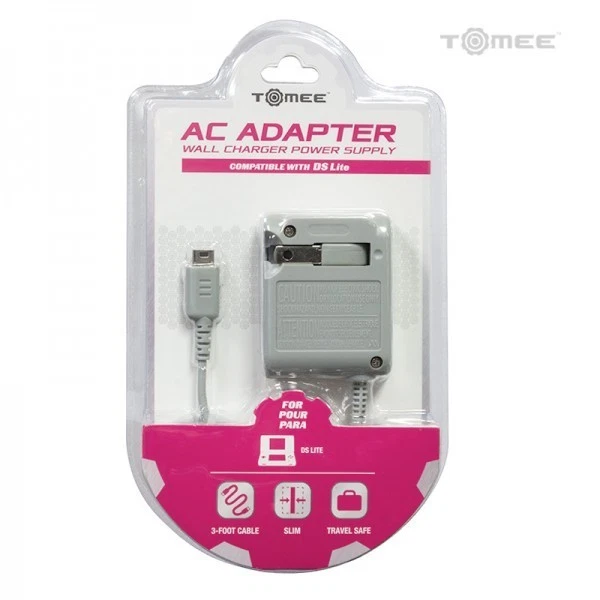 NEW TOMEE  AC Power Adapter Charger for Nintendo DS LITE W/Fold Away Prongs  #4D - Image 1 of 1