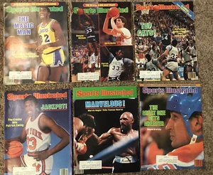 Sports Illustrated Gretzky Magic Johnson 985 Lot of 6 VINTAGE basketball Boxing  - Picture 1 of 4