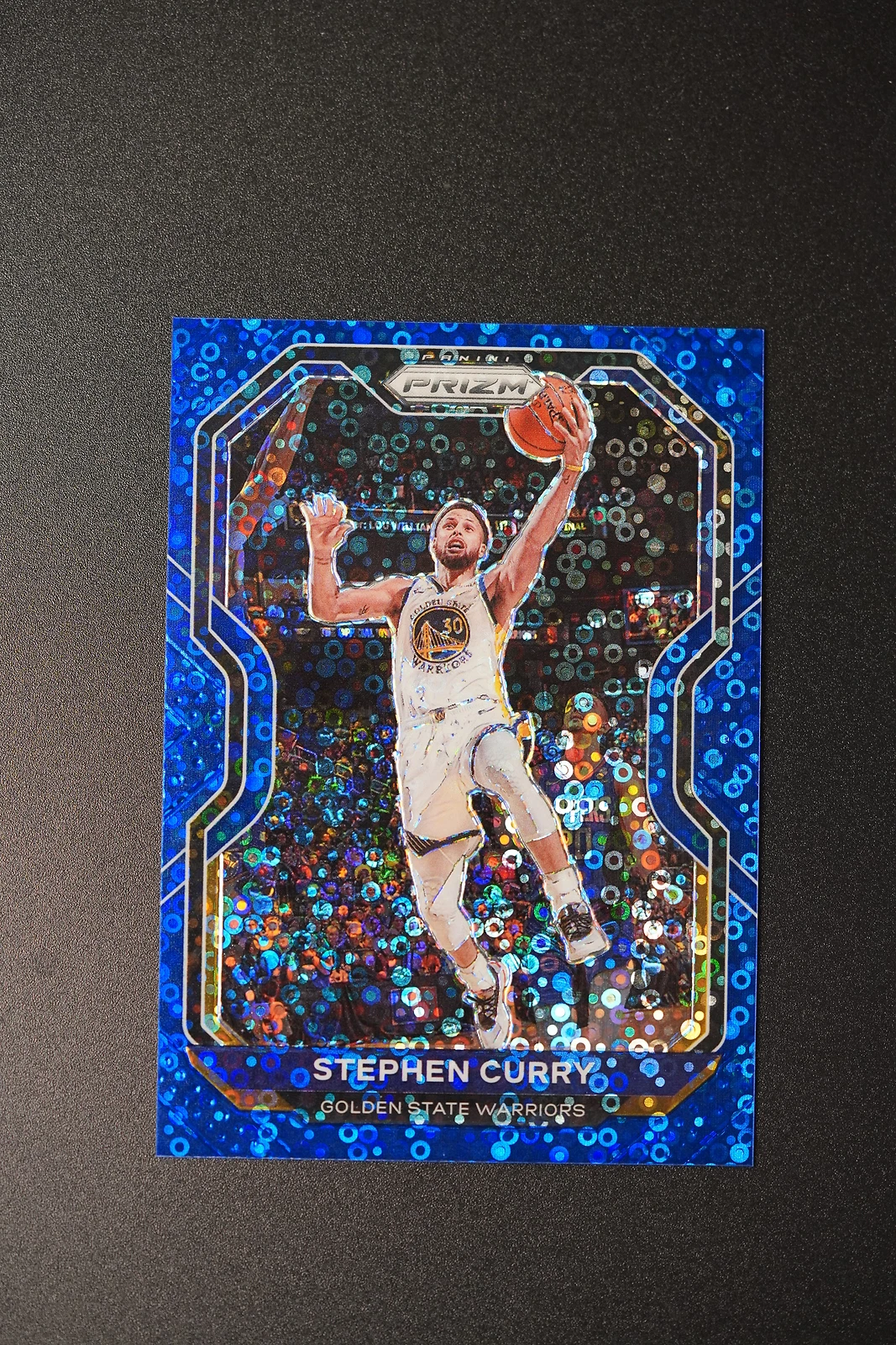 Stephen Curry 2020-21 Panini Prizm #159 Fast Break Blue 073/175 Warriors -Q