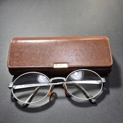 Valentino V461 1265  52 19 130 Italy Designer Eyeglass Frames Glasses Case - Image 1 of 4