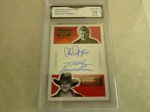 JOE DIFFIE TRACY LAWRENCE 2014 COUNTRY MUSIC DUAL AUTOGRAPH # 28/49 GRADED 10 - Picture 1 of 2