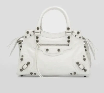 BOLSO TOTE MUJER BALENCIAGA NEO CAGOLE MEDIANO EN BLANCO STELL. #751521 1VG9Y 9914 Foto 1 de 4