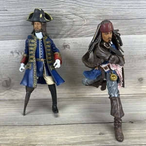 Pirates of the Carribean on Stranger Tides Jack Sparrow Barbossa Action Figures - Picture 1 of 14
