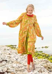Gudrun Sjoden Kaprifol Dress Size L 16-18 Yellow Floral Print Cotton: 47" Bust - Picture 1 of 4