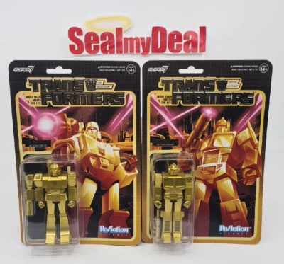 Transformers Optimus Prime & Megatron SUPER7 Reaction Figures GOLDEN LAGOON NEW⚡ - Image 1 of 4