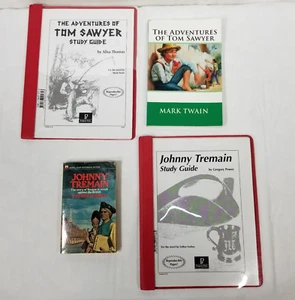 Progeny Press Study Guides Tom Sawyer Johnny Tremain Lot Homeschool Grades 6-8 - Picture 1 of 18