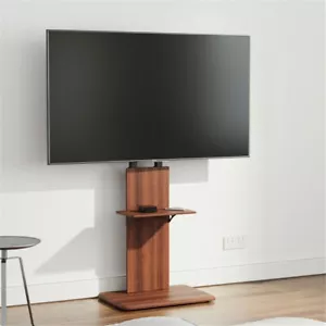 Heavy Duty TV Floor Stand 5-Levels Height Adjustable TV Mount Bracket Up To 65" - Picture 1 of 12