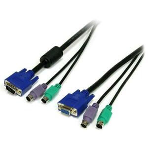 StarTech 6 ft 3-in-1 PS/2 KVM Cable SVPS23N1_6