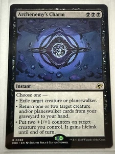 Archenemy's Charm 0088 Magic The Gathering Edge of Eternities Magic The Gathering Regular - Imagen 1 de 2