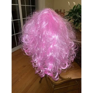 Parrucca rosa capelli sintetici parrucca Halloween o quotidiana - Foto 1 di 5