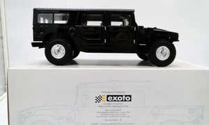 Exoto 1/18 Thunder Trac Hummer H1 Hard Top - Black - NEW MIB Model Car - Picture 1 of 10