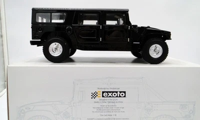 Exoto 1/18 Thunder Trac Hummer H1 Hard Top - Black - NEW MIB Model Car - Image 1 of 4