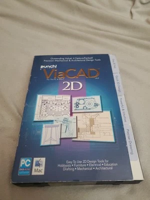 Viacad 2D Software - PC / MAC - Punch Software - Brand New - Image 1 of 4