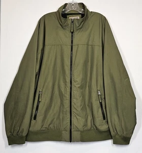 Mens Duluth Lightweight Grab Jacket 2XL Green Nylon Shell Zip Pockets Barn Chore - Picture 1 of 7