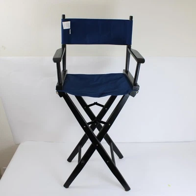 Silla Director Plegable Pier 1 Imports Azul Lona Foto 1 de 4