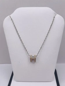 Hermès Mini Pop H Halskette mit Anhänger 15,7" KLASSIKER!! WUNDERSCHÖN!! - Bild 1 von 10