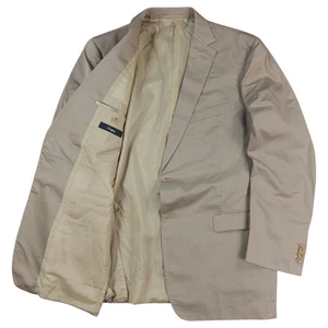 Ermenegildo Zegna City Blazer Cotton and Silk Casual Men Beige Summer 56 - Picture 1 of 15