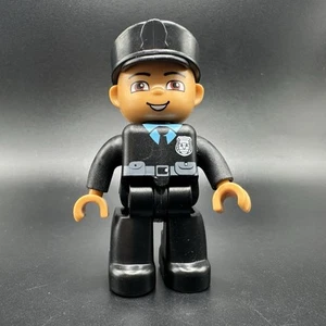 Lego Duplo Figure Police Officer lt. blue/black - Picture 1 of 3