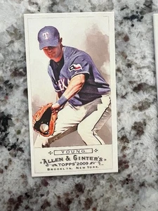 2009 TOPPS ALLEN & GINTER MINI INSERT CARD TEXAS RANGERS MICHAEL YOUNG #208 - Picture 1 of 1