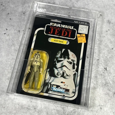 Vintage Kenner Star Wars AT-AT Driver MOC AFA 80 ROTJ 77A Back Graded - Image 1 of 4