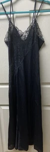 Vintage Frederick’s Of Hollywood Screaming Sexy Black Long Nightgown - Picture 1 of 12