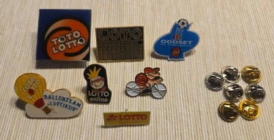 7 x Lotto PIN * Toto * Oddset * Ballon Button * Badge * No. S26 - Bild 1 von 2