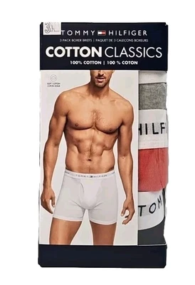 Tommy Hilfiger 3-Pack Men's Boxer Briefs Size L Cotton Classic  - Image 1 of 4