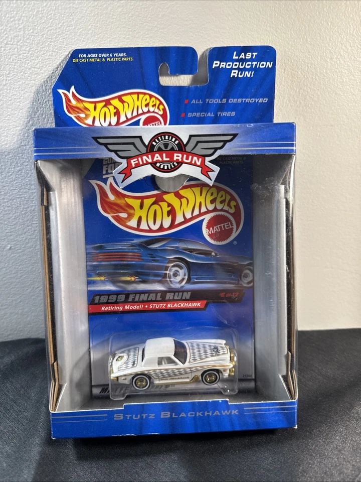 1/64 HOT WHEELS 1999 Final Run Stutz Blackhawk Real Rider Mint In Pack Beautiful - Image 1 of 3