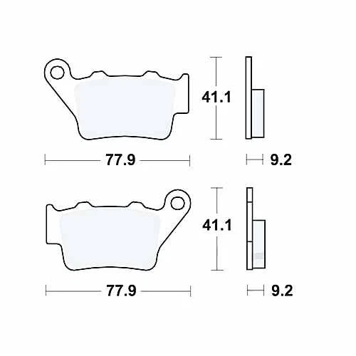 Pastillas de freno TRW sinterizadas MCB672SH para Husqvarna SMR 630 2004-2008 Foto 1 de 1