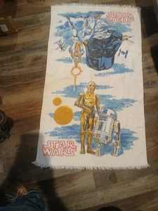 Star Wars Towel Vintage 1977 The Bibb Company USA Read - Picture 1 of 7