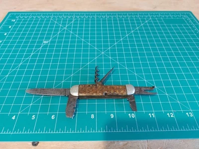 Antigo W.H. Faca de bolso Morley & Sons multi-ferramenta - 1913-27 - Alemanha quebrada - Imagem 1 de 4