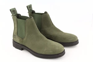 Timberland TB0A2KHKA58 Stivali Donna EU38 UK5 Oliva Pelle Mandorla Dita Chelsea - Imagen 1 de 16