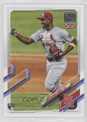 2021 Topps UK Edition Justin Williams #127 Rookie RC - Image 1 of 2