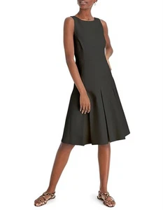 JCREWMeadowbrook Linen Pleated Dress Size 10T - Picture 1 of 12