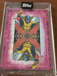 2025 Topps Marvel Mint H-5 ANGEL Gambit's Deck Playing Card /99 Encased - Picture 1 of 5