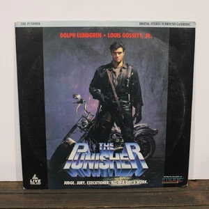 THE PUNISHER Laserdisc Movie Dolph Lundgren Louis Gossett Jr 1990 Rated R MARVEL - Picture 1 of 5
